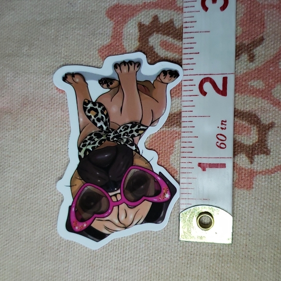 (J) Diva Pug Dog Sticker Doggie Dog Mom Puppy - Picture 4 of 5
